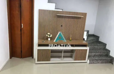 Sobrado com 2 dormitórios à venda, 63 m² - vila valparaíso - santo andré/sp