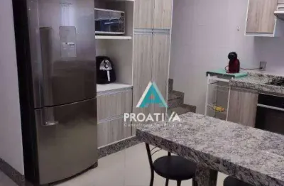 Cobertura com 2 dormitórios à venda, 112 m² - vila camilópolis - santo andré/sp