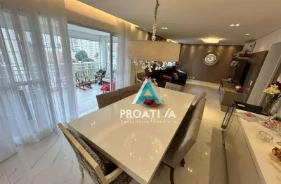 Apartamento com 3 dormitórios à venda, 180 m² - jardim bela vista - santo andré/sp