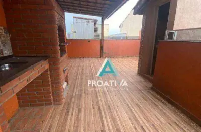 Cobertura com 2 dormitórios à venda, 38 m² - parque das nações - santo andré/sp