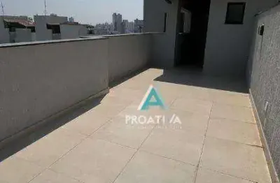 Cobertura à venda, 91 m² por r$ 550.000,01 - santa maria - santo andré/sp