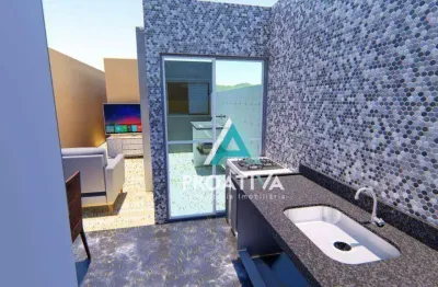 Cobertura com 3 dormitórios à venda, 140 m² por r$ 550.000,00 - vila américa - santo andré/sp
