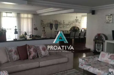 Apartamento com 4 dormitórios, 320 m² - venda por r$ 2.200.000,01 ou aluguel por r$ 14.900,00/mês - jardim - santo andré/sp