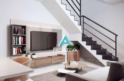 Cobertura sem condomínio, com elevador, 2 dormitórios, sendo 1 suíte à venda, 100,68 m²  - santa maria - santo andré/sp.