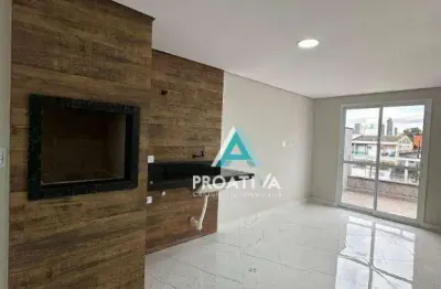 Cobertura com 2 dormitórios à venda, 122 m² - vila linda - santo andré/sp