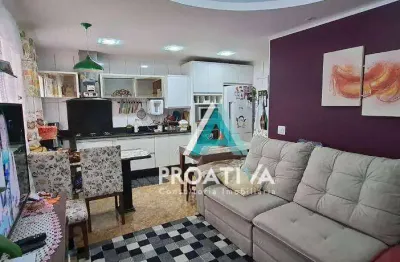 Cobertura com 3 dormitórios à venda, 138 m² por r$ 490.000,00 - vila helena - santo andré/sp