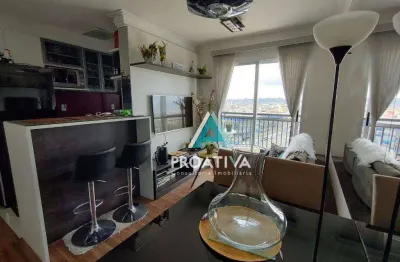 Apartamento com 2 dormitórios à venda, 54 m² - utinga - santo andré/sp
