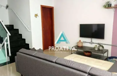 Sobrado com 3 dormitórios à venda, 128 m² por r$ 655.000,00 - vila valparaíso - santo andré/sp