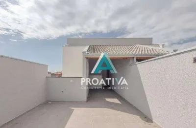 Cobertura com 2 dormitórios à venda, 88 m² - vila guarani - santo andré/sp