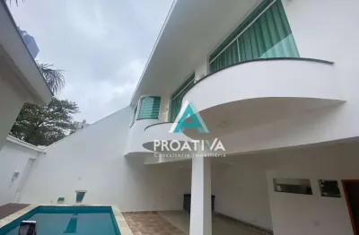 Sobrado, 180 m² - venda por r$ 3.500.000,08 ou aluguel por r$ 15.500,00/mês - jardim - santo andré/sp