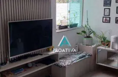 Cobertura com 2 dormitórios à venda, 140 m² - vila bastos - santo andré/sp