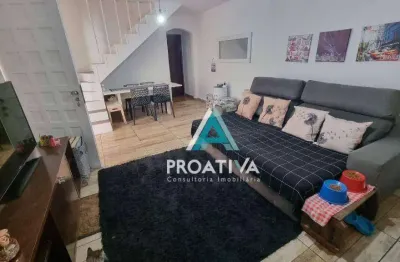 Sobrado com 3 dormitórios à venda, 144 m² - vila homero thon - santo andré/sp