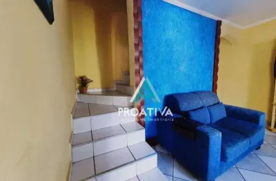Sobrado com 4 dormitórios à venda, 220 m² - jardim santo alberto - santo andré/sp