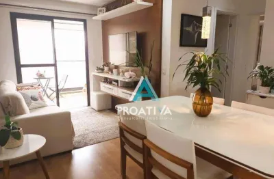 Apartamento com 2 dormitórios à venda, 60 m² - parque das nações - santo andré/sp