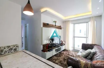 Apartamento com 3 dormitórios à venda, 47 m² - vila homero thon - santo andré/sp
