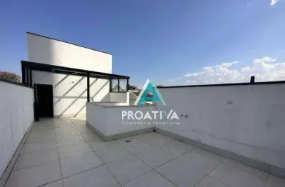 Cobertura com 3 dormitórios à venda, 152 m²- campestre - santo andré/sp