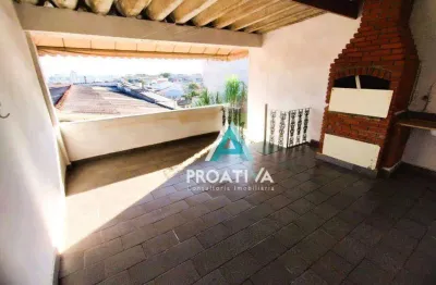 Sobrado com 3 dormitórios à venda, 190 m²- vila aquilino - santo andré/sp