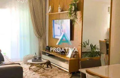 Apartamento com 3 dormitórios à venda, 115 m²  - vila pires - santo andré/sp