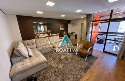 Apartamento com 3 dormitórios à venda, 175 m²- jardim - santo andré/sp
