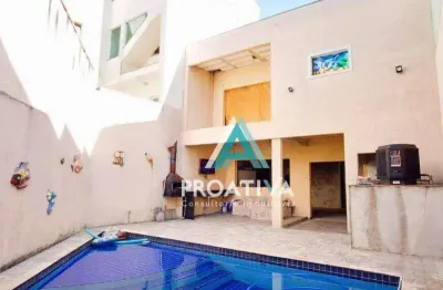 Casa com 3 dormitórios à venda, 156 m² - utinga - santo andré/sp