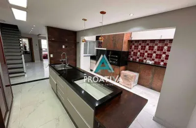 Sobrado com 3 suítes à venda, 149 m² - campestre - santo andré/sp