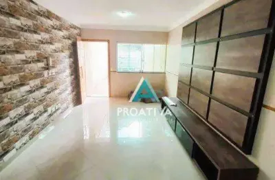 Sobrado com 3 dormitórios à venda, 101 m²- centro - santo andré/sp