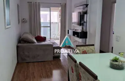 Apartamento com 3 dormitórios à venda, 84 m² - vila valparaíso - santo andré/sp