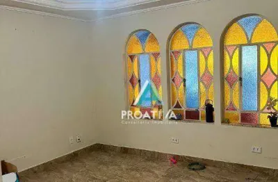 Casa com 2 dormitórios à venda, 136 m²  - vila scarpelli - santo andré/sp