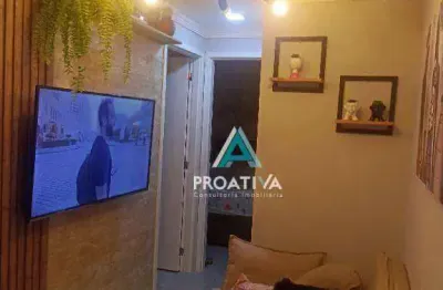 Apartamento com 2 dormitórios à venda, 40 m²  - parque erasmo assunção - santo andré/sp