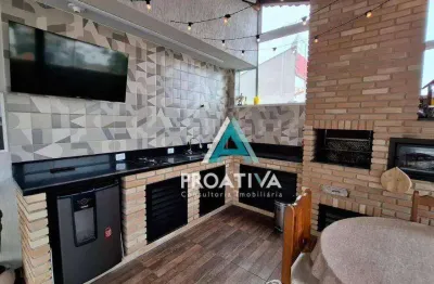 Cobertura com 2 dormitórios à venda, 114 m² - jardim paraíso - santo andré/sp