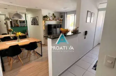 Apartamento com 2 dormitórios à venda, 53 m²  - planalto - são bernardo do campo/sp