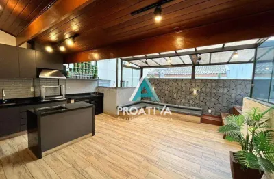 Cobertura com 2 dormitórios à venda, 100 m² - vila bastos - santo andré/sp