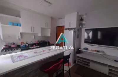 Cobertura com 2 dormitórios à venda, 100 m² por r$ 475.000,00 - vila valparaíso - santo andré/sp