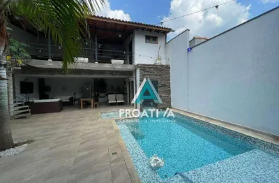 Sobrado com 4 dormitórios à venda, 360 m² por r$ 1.990.000,00 - parque novo oratório - santo andré/sp