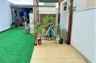 Cobertura com 3 dormitórios à venda, 160 m² - parque das nações - santo andré/sp