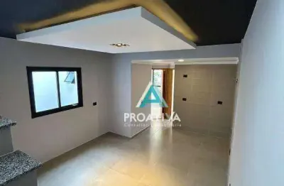Cobertura com 2 dormitórios à venda, 87 m² - vila scarpelli - santo andré/sp