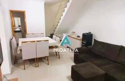 Sobrado com 3 dormitórios à venda, 100 m² - parque oratório - santo andré/sp