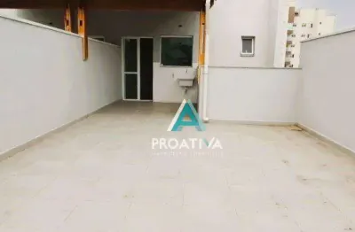 Cobertura com 2 dormitórios à venda, 100 m² por r$ 460.000,00 - vila camilópolis - santo andré/sp