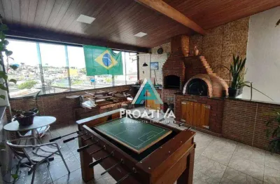 Casa com 2 dormitórios à venda, 126 m²  - jardim cristiane - santo andré/sp