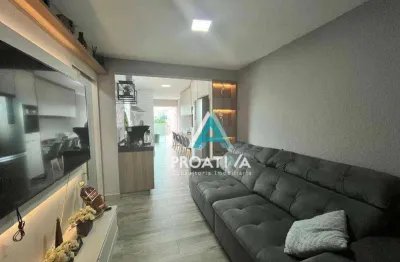 Cobertura duplex com 3 suítes à venda, 110 m² por r$ 710.000 - utinga - santo andré/sp