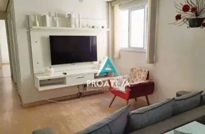 Apartamento com 2 dormitórios à venda, 62 m² por r$ 385.000,00 - vila humaitá - santo andré/sp