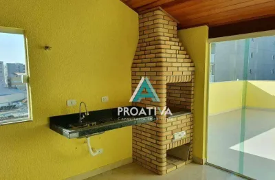 Cobertura com 3 dormitórios à venda, 172 m² por r$ 975.000,00 - campestre - santo andré/sp