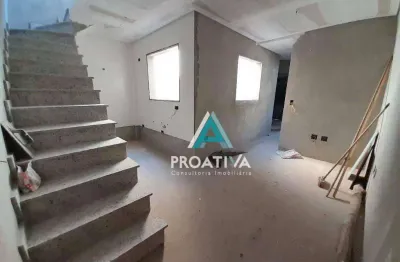 Cobertura com 2 dormitórios à venda, 45 m² - vila pires - santo andré/sp