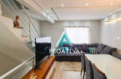 Sobrado com 2 dormitórios à venda, 122 - parque novo oratório - santo andré/sp