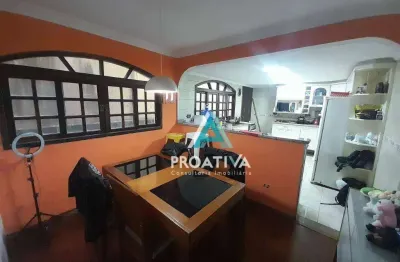 Sobrado com 3 dormitórios à venda, 140 m² por r$ 630.000,99 - campestre - santo andré/sp