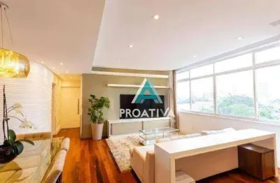 Apartamento com 3 dormitórios à venda, 142 m² - jardim - santo andré/sp