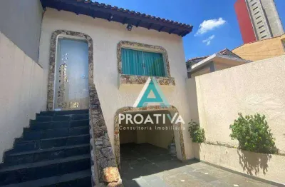 Casa com 3 dormitórios à venda, 186 m² - jardim - santo andré/sp
