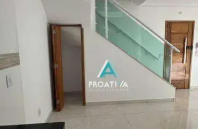 Cobertura com 2 dormitórios à venda, 106 m² - vila camilópolis - santo andré/sp