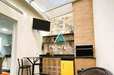 Apartamento mobiliado à venda, 77 m² por r$ 495.000 - vila humaitá - santo andré/sp