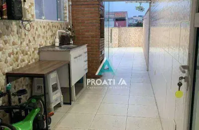 Cobertura com 2 dormitórios à venda, 82 m² - vila linda - santo andré/sp